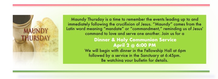 Maundy Thursday