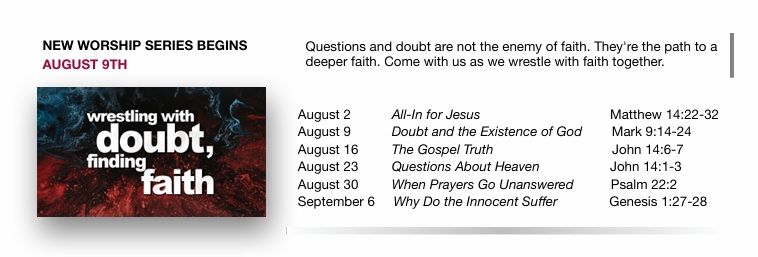 August Worship Series